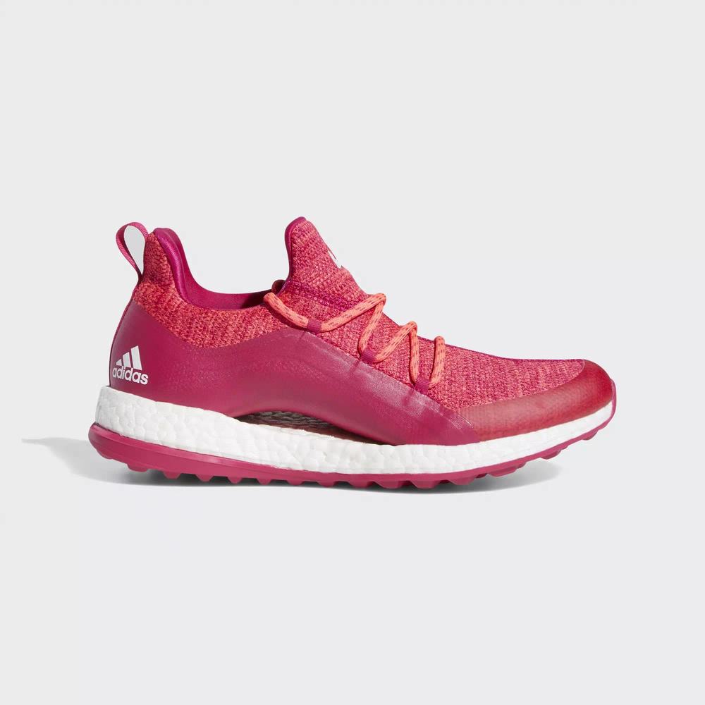 Adidas Pureboost Golf Tenis De Golf Rojos Para Mujer (MX-78665)